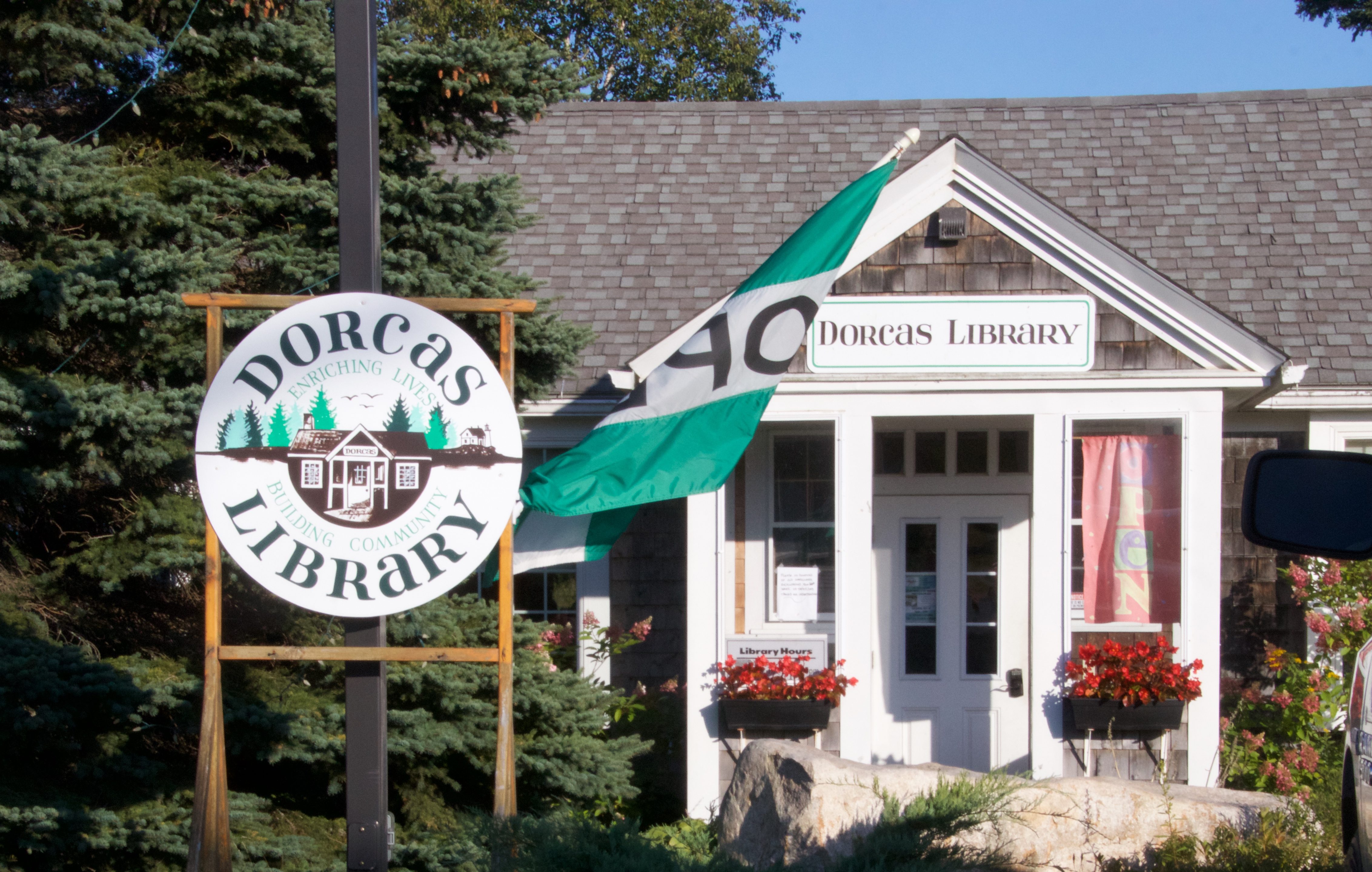 dorcas library front door